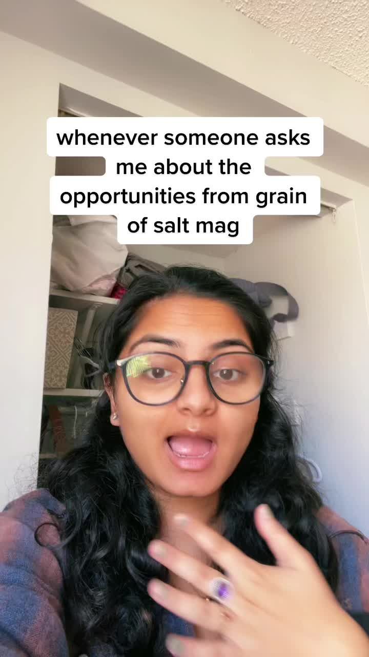 Video post by @grainofsaltmag on TikTok