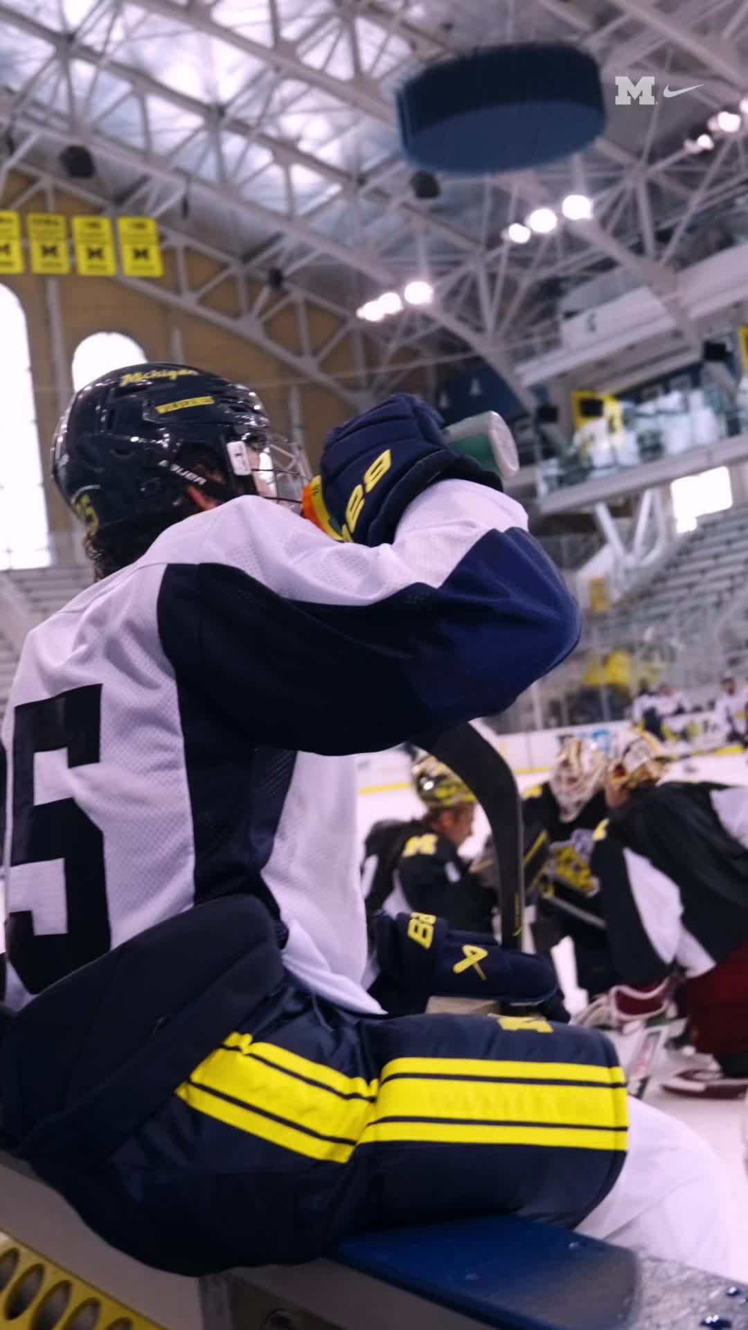 Video post by @umichhockey on TikTok