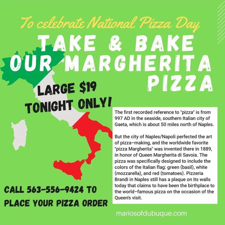 Image post by @mariosdubuque on Facebook