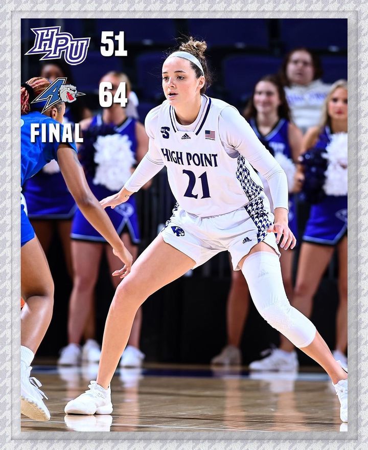 Image post by @HpuWomensBasketball on Facebook
