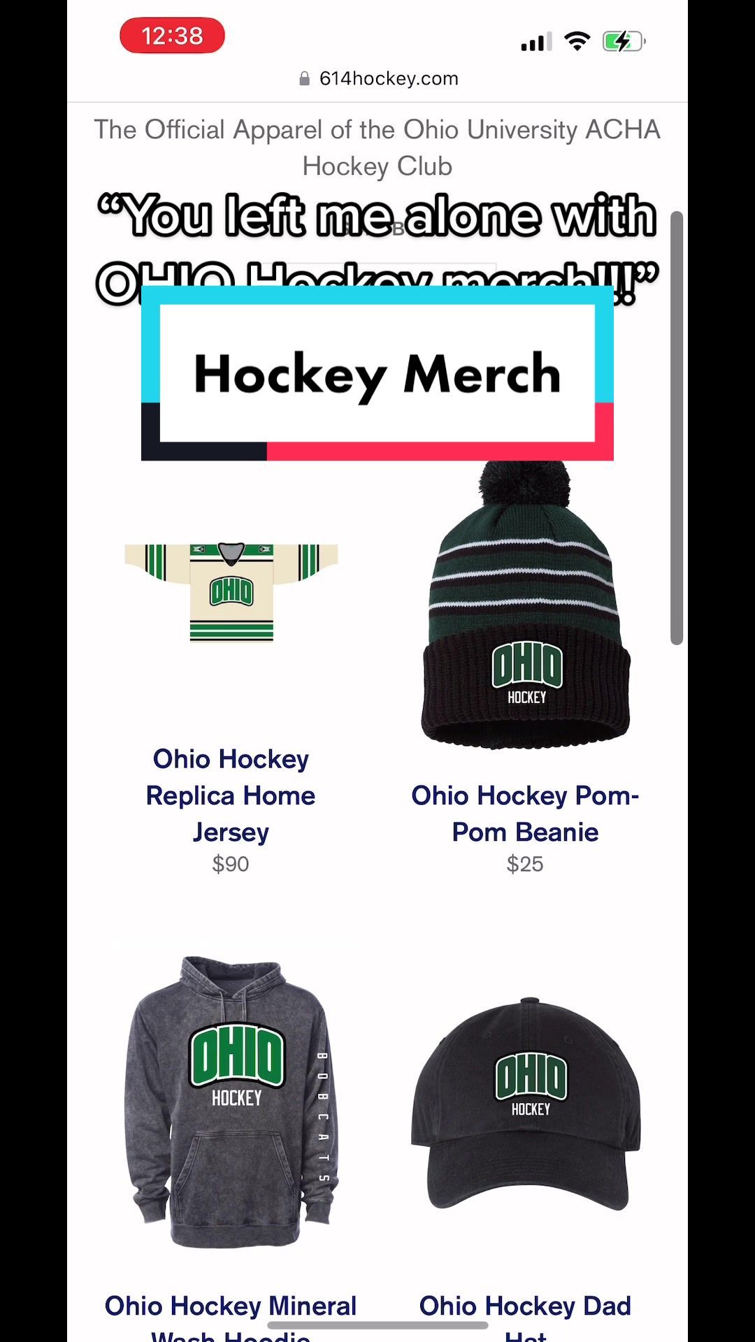 Video post by @ohiohockey on TikTok