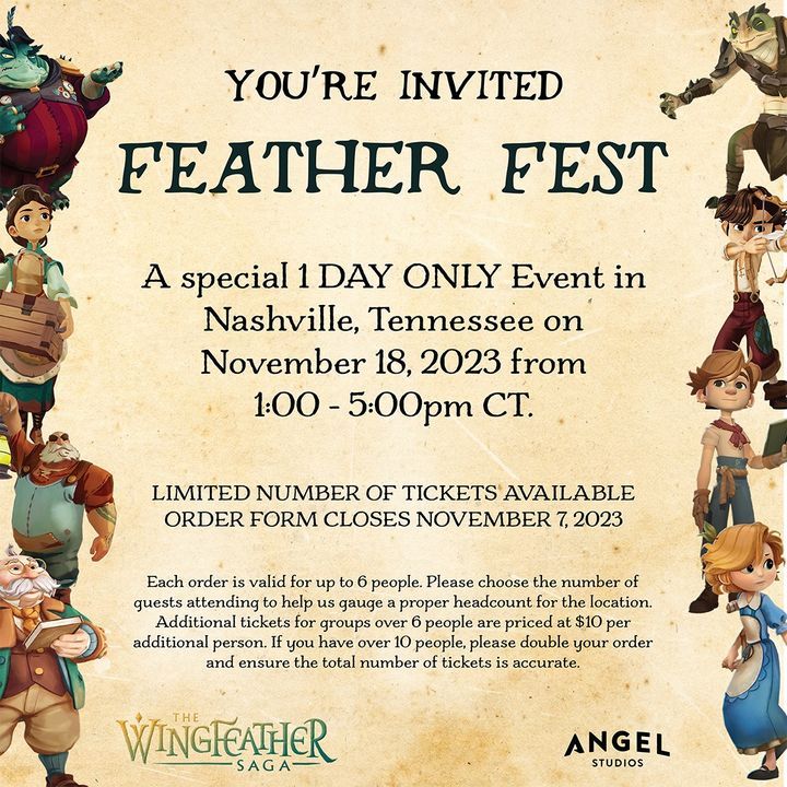 Image post by @WingfeatherSaga on Facebook