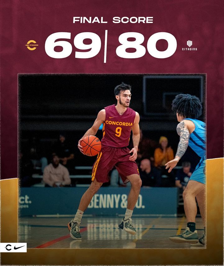 Image post by @ConcordiaMensBasketball on Facebook