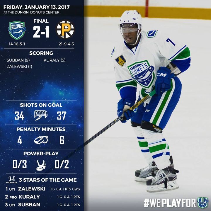 Image post by @UticaComets on Facebook