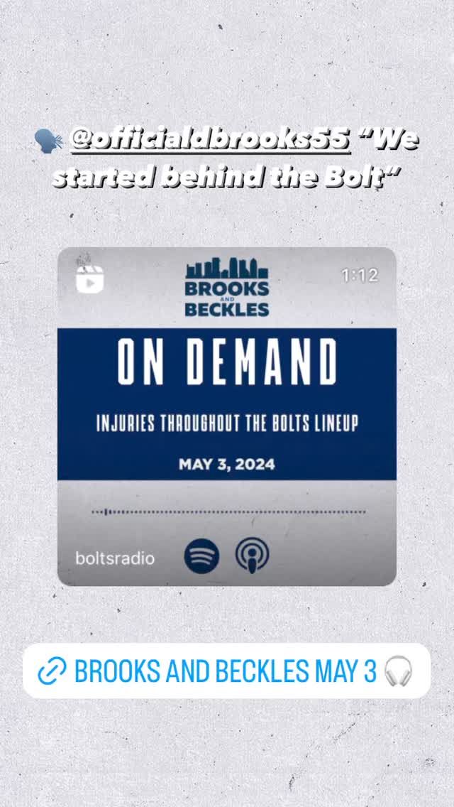 Video post by @BoltsRadio on Facebook