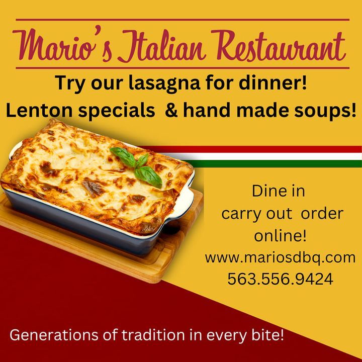 Image post by @mariosdubuque on Facebook