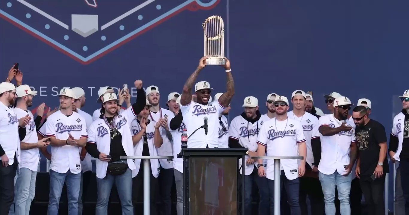 Video post by @rangersdetexas on Facebook