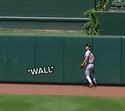 Who put the wall there? #orioles #baseball #mlb #sports