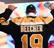 Meet Beantown's newest player, @_johnbeecher. 🐻 #NHLDraft