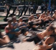 Boston came together to GET THEIR MINDS RIGHT 👏 That was one solid @gronkfitness  #SeaportSweat workout 💪 Sunday funday Mr Recovery style 🌱 🎥 @owen.moy