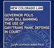 It’s official: Today Colorado became the 11th state to ban the outdated and ridiculous gay/trans panic defense. A person’s sexual orientation or gender identity is never to blame for a perpetrator’s actions. 

Thank you Sen. Dominick Moreno, Sen. Jack Tate, Rep. Brianna Titone, and Rep. Matt Soper for their leadership and work on this important bill.

➡️ Watch the bill signing on my YouTube page: YouTube.com/GovOfCO