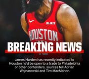 James Harden is open to a trade to the Sixers or other contenders, sources tell @wojespn and Tim MacMahon.