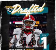 #thepickisin: @ytw_44 has been selected #1 overall by the Jacksonville Jaguars! 🥇#nfldraft 

____
#nfl #nflnews #travonwalker