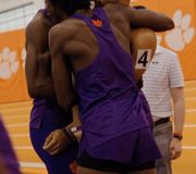 That SCHOOL RECORD SETTING feeling 🤩🎉

The men’s 4x400 meter relay of Wanya McCoy, Tarees Rhoden, Cameron Rose and Aman Thornton ran a 3:04.28 to take the top mark in Clemson history 🤯