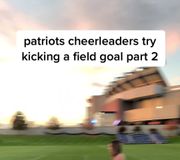 #patriots cheerleaders try field goal attempts part 2! IC: @Colts Cheerleaders  #football #cheer #fieldgoal #fyp