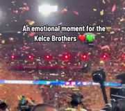 ❤️🥺 #SuperBowl #SuperBowlLVII #KelceBrothers #TravisKelce #JasonKelce #Eagles #Chiefs #newheightspodcast 