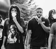 DSJ and J. Cole helping lead the charge at the protests in Fayetteville, NC (via @_youngtash, h/t @noivelcartel)