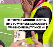 Morocco is headed to the World Cup quarterfinals for the first time ever 🇲🇦

(🎥: mfk600/TW)
