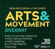 MAC x REC SPORTS GIVEAWAY 🤩

Here's how to enter:
👉 Like this post
👉 Tag a friend in this post
👉 Make sure you are both following @artscenteratvt and @vtrecsports on Instagram
👉 Repost on your story and tag @artscenteratvt and @vtrecsports for an extra entry
👉 Winners must be a current VT employee or student
👉 Winner will receive a DM from @vtrecsports on Jan. 17th

As we kick off a new semester next week, we would like to focus on taking care of your well-being. Engaging in the arts can be used to build capacity for managing one's mental well-being. Regular physical activity can improve your brain wealth and improve your ability to do everyday activities. 🤝

This is your reminder to take care of yourself, Hokies! 🫶