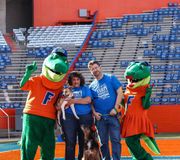 Lucky dogs Rosie + Paddy won @petparadiseresort ‘s Pet Fanatics giveaway 🐶 & spent a day getting pampered and playing with @albertthegator & @albertathegator in #TheSwamp ‼️ #GoGators
.
.
.
.
#dogsofinstagram #dogs