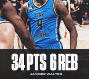 Ja’Kobe Walter WENT OFF for 34 points to lead Link Academy over Paul VI in a 68-65 win at the Geico Nationals 🔥🔥 

Elliot Cadeau posted 14 assists and 7 rebounds.

Corey Chest Jr. recorded a double-double. 

Ja’Kobe Walter (10-18 FG) and Corey Chest Jr. (5-10 FG) both shot over 50% FG.

(Photos via snapsbygold)