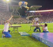 GOIN 🆙 #trending #fyp #stunt #mascot #canttouchthis #up #football #espn