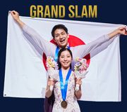 🇯🇵 Riku Miura / Ryuichi Kihara become the seventh Pairs team to complete a Grand Slam!

#WorldFigure #りくりゅう 
© International Skating Union (ISU) https://t.co/1H620rqLy0
