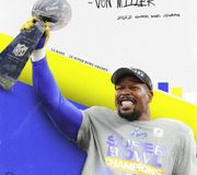 The impact Trevor Moawad had on so many continues to shine on every day. Congrats on your Super Bowl victory, @vonmiller. 

It takes what it takes.
