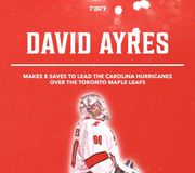 DAVID AYRES GETS THE WIN FOR THE CANES. 🚨