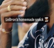 Billionaire Bron brought his own snacks to summer league 🤣