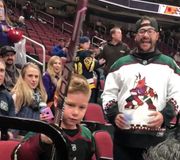 That’s a core memory right there courtesy of Antoine Roussel 🥺 @nhlcoyotes #sportstiktok #nhl #hockey #wholesomemoments