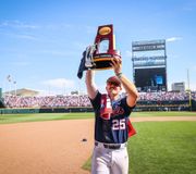 The Captain and his 'SHIP! 🏆

#MCWS x @OleMissBSB https://t.co/0CkIFfczoe
