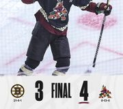 The @arizonacoyotes earned a huge home victory against the Bruins while @aleksandrovechkinofficial inched a bit closer to the 800-goal mark, scoring No. 796 tonight! 😌 

Your Friday final scores!
