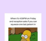 Sorry but as soon as the clock hits 5PM... I AM OUTTA HERE 🏃‍♂️🏃‍♂️🏃‍♂️⁠

#dentalhygienist #dentaltechnicianstudent #dentalassistant #dentalhygienistinthemaking #dentalassistanthumor