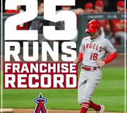 what a night! 😇
 
Tonight in Colorado, the Angels have set a new single-game franchise record for runs scored with 25.