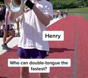 We challenge you to double-tongue faster #crownchallenges #dci #carolinacrown #baritone