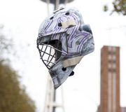 Hey everyone, I’m excited to unveil a special mask I created in honor of #HockeyFightsCancer month. Cancer touches us all, whether it’s our family, friends or strangers, and so we’re auctioning it off this month to support much needed funding for cancer research. Tap the link in my bio to support the fight against cancer.