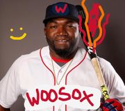 We don't have a picture of @davidortiz in a WooSox uniform, but this is what it would look like if we did.

Congratulations, Hall of Famer, Big Papi!