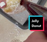 Jelly donut 🤤 #satisfying #bakingtiktok #donuts #bakingvideo