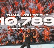 Y'all brought the noise! Thanks to all that came out and cheered us on to victory! 🤠

#GoPokes | #LetsWork