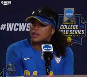 "They’re amazing softball players, but the people that they are off the field is just incredible, and I’m going to miss them a lot personally.”

🗣️ @mayabrady_ 

#wcws x @uclasoftball