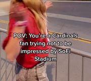 SoFi Stadium is pretty cool we guess… #NoBigDeal #nflplayoffs #cardinals #arizonacardinals #NFL #larams #football #sofistadium #sofi
