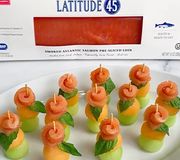 Kick back, relax and enjoy good eats this Labor Day weekend. 😌​
​
Try our fresh and easy-to-make Smoked Salmon Melon Bites recipe for a Labor Day snack that everyone will love. ​

See the full recipe on our site, link in bio!
.​
.​
.​
#Latitude45 #laborday #labordayweekend #laborday2022 #smokedsalmon #salmon #salmonrecipes #labordayrecipes #instarecipes #labordayfood #instafood #partyfood #healthyeats #quickrecipes #healthyrecipes #healthyliving
