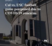 Cal Football's Nov. 13 match against USC has been postponed due to concerns over COVID-19. 
Cal Athletics has contacted the Pac-12 about rescheduling the game to a later date. 
✍️: Jesse Stewart
📸: William Webster
.
.
.
#ucberkeley #dailycal #berkeley #calfootball #pac12 #uscfootball #collegefootball #cancellation #covid19