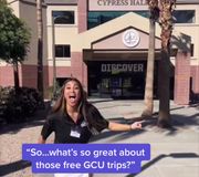Apply and get accepted to GCU, then talk to your UAC to schedule your FREE Discover GCU trip! 🤘🥳 #gcu #lopesup #discovergcu #collegetour