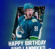 We wish a happy 26th birthday to Juho Lammikko!  🗣️🎂

#Canucks https://t.co/jG2bRi7gMD