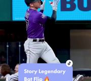 Nobody does bat flips like Trevor Story 🤌🔥 #baseball #baseballboys #batflip
