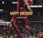 Happy Birthday, @kingjames! 👑 ✊🏾 🚀 💪🏾 🏀 🎂 🏅 🍷

Double-tap to wish LeBron a GREAT year ahead!

#StriveForGreatness