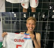 Pride isn’t about one month. It’s about action and allyship every day. We’re celebrating the LGBTQIA+ community with stories of love. Real love.

Today we are highlighting @thequinny5 from the @olreign and their journey as the first openly trans player in the @NWSL 💛