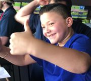 When you get to announce your dad’s plate appearance to the whole ballpark 🥹 #WooSox #Baseball
